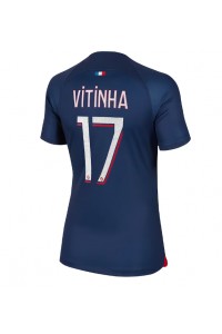 Paris Saint-Germain Vitinha Ferreira #17 Jalkapallovaatteet Naisten Kotipaita 2023-24 Lyhythihainen